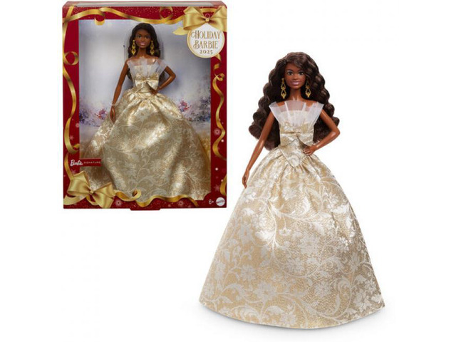 Mattel Barbie Holiday Doll 2025, African American - JBJ01