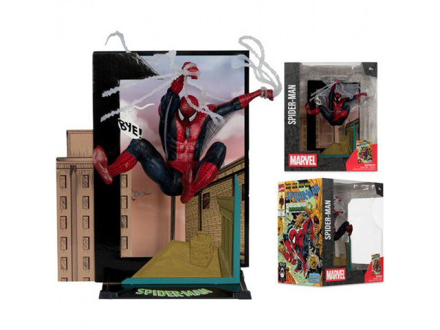 McFarlane Toys Spider-Man #6 Spider-Man 1:10th Scale Collectible with Scene - 14826