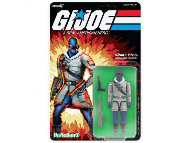 Super7 G. I. Joe ReAction+ Wv5 Arctic Snake Eyes Movie - OR-GIJO-10233