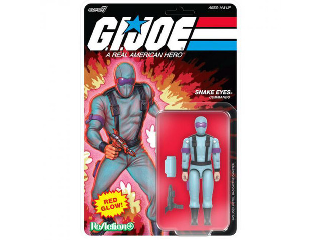 Super7 G. I. Joe ReAction+ Wv6 Snake Eyes (Red Glow, Crystal Poison) - OR-GIJO-10248