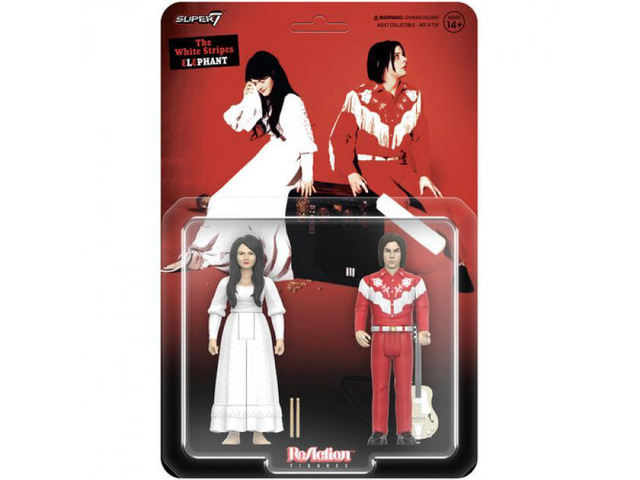 Super7 - The White Stripes - ReAction Figures Wv2 - Elephant 2-Pack - RE-WHTE-08828