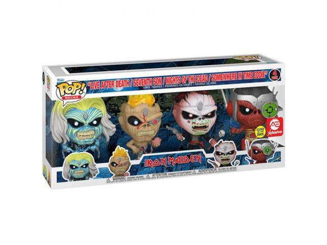 Funko POP! ROCKS: Iron Maiden - Eddie 4PK Glow in the Dark Box Set (AE Exclusive)