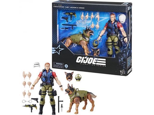 Hasbro Collectibles - G. I. Joe - Classified Series - #157, Christopher 'Law' Lavigne & Order Action Figure & Dog
