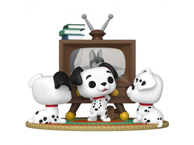 Funko POP! Moments: 101 Dalmatians, Rolly, Patch and Lucky with TV