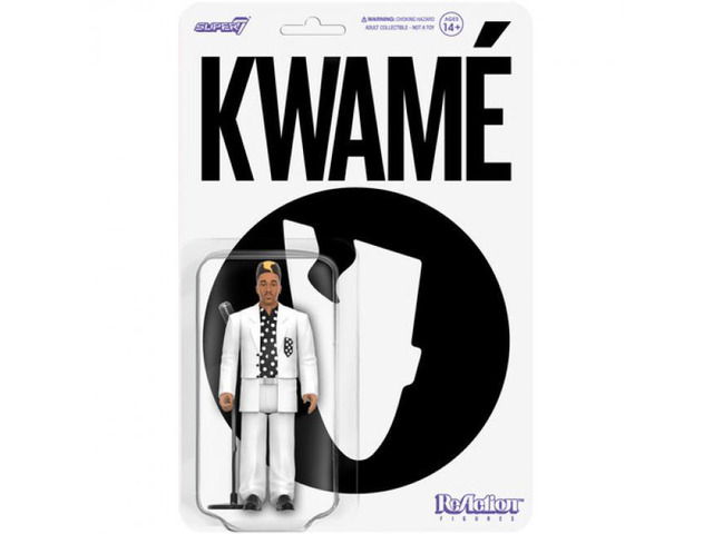 Super7 Kwame ReAction Figures Wv2 Kwame (White/Black Polka Dot) - RE-KWME-04798