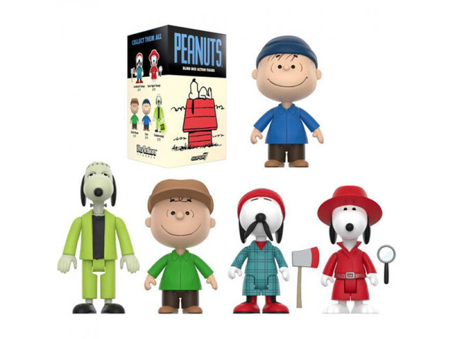 Super7 Peanuts Reaction Blind Box Wv4 Snoopy 12pc Flat - BB-PNUT-10886