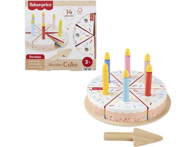 Fisher Price - Wooden Cake 14-Piece Set