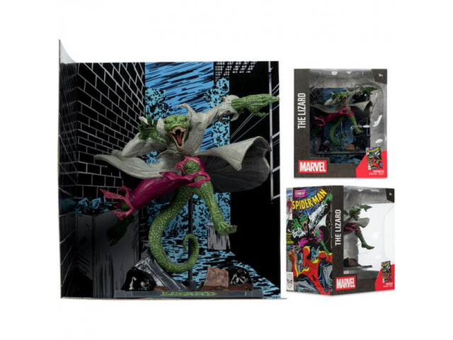 McFarlane Toys Spider-Man #2 The Lizard 1:10th Scale Collectible with Scene - 14841