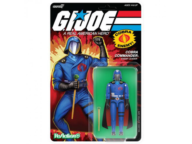 Super7 G. I. Joe ReAction+ Wv6 Cobra Commander (Movie, Black Cape) - OR-GIJO-10250