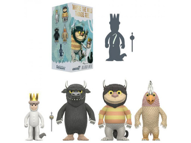 Super7 - Where the Wild Things Are - Reaction Blind Box Wv1 - 12pc Flat - BB-WILD-10514