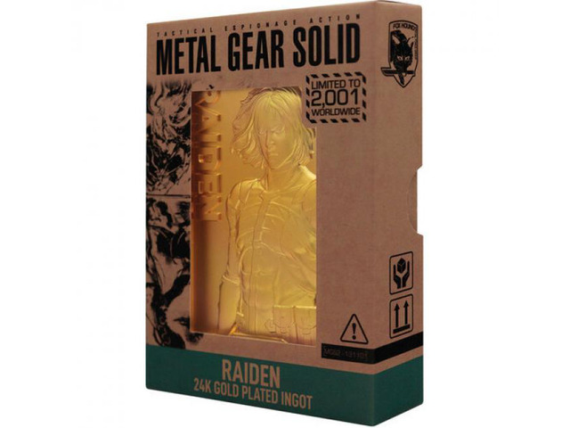 MGS 2 - 24K Gold Plated Raiden Ingot
