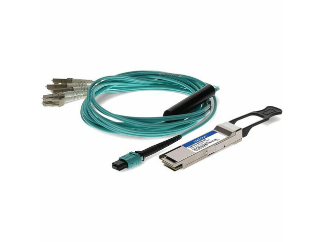 AddOn Cisco QSFP-8LC-AOC5M Compatible QSFP+ 4xLC 5m with 5m breakout (MMF, 850nm, 5m) Transceiver - 1x LC 40GBase-SR4 - Optical Fiber -...
