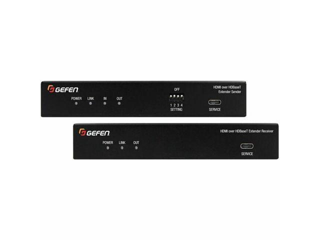 Gefen HDMI 2.1 Extender with HDBaseT & 8K/30Hz Support - 1 Input Device - 2 Output Device - 492.13 ft Range - 2 x Network (RJ-45) - 2 x USB - 1 x.