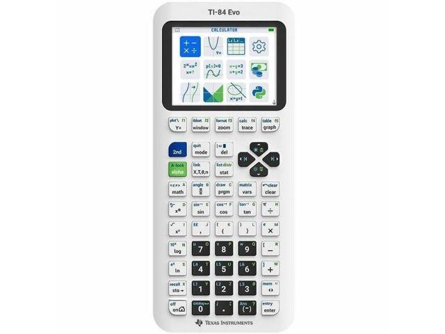 Texas Instruments TI-84 Evo Graphing Calculator - Rechargeable, Built-in Memory, Backlit Display - 3.50 MB - 2.80' - 10 Digits - 320 x 240 -.