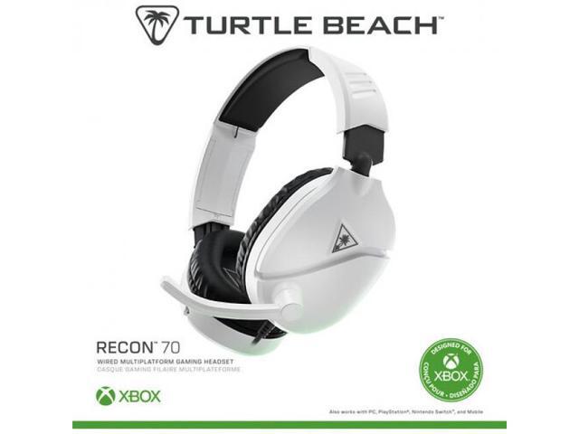 Xbox Accessory: Wired Headset - Turtle Beach Recon 70 White: Officially Licensed by Microsoft