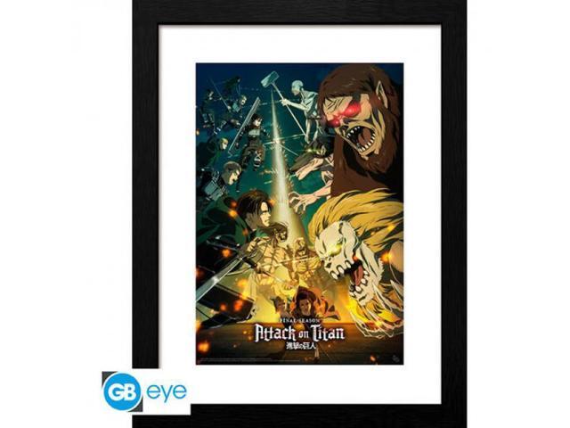Attack On Titan - Framed Print - Season 4 Key Art 3 (12' x 16')