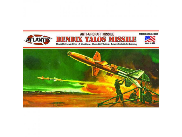 Bendix Talos Missile Anti-Aircraft Missile with Three Figures 1/40 Scale Model Kit