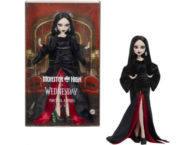 Mattel Monster High x Wednesday Morticia Addams Skullector Doll - JLK99