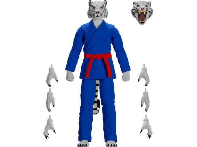 Jiu Jitsu Combat Creatures - Taj The White Tiger Action Figure - Blue Gi