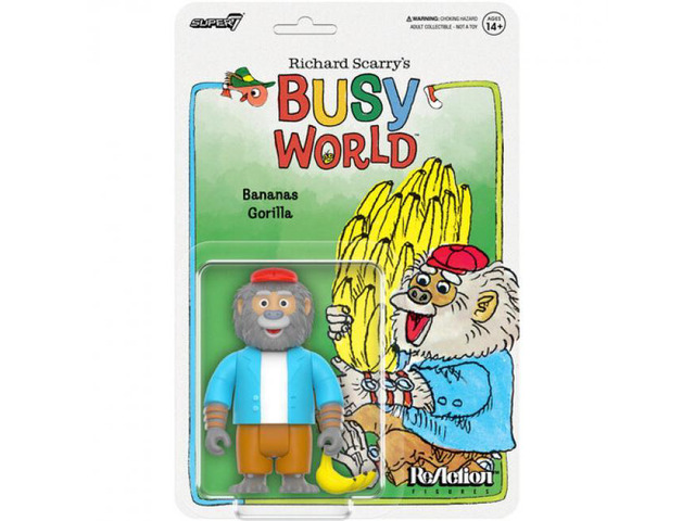 Super7 Richard Scarry Reaction Wv1 Bananas Gorilla - RE-RCRY-07712