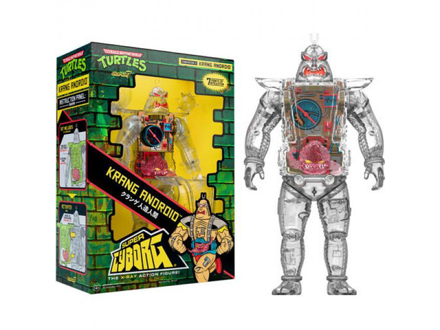 Super7 Teenage Mutant Ninja Turtles Super Cyborg Krang Android (Clear) (TMNT) - SC-TMNTW01-KRA-01