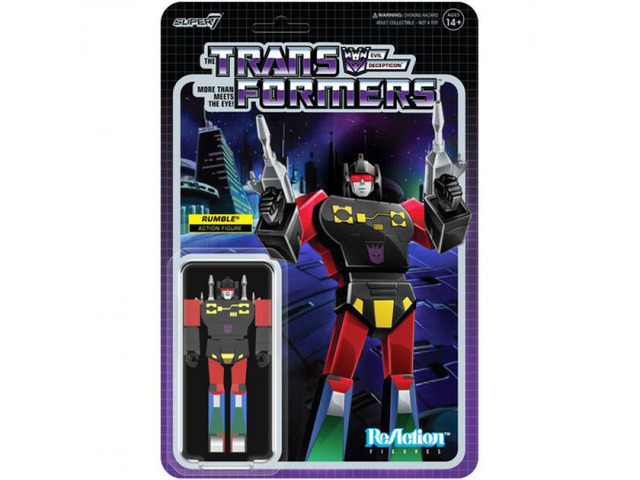 Super7 Transformers Reaction Figures Wv8 Rumble (Red) - RE-TRAN-08795