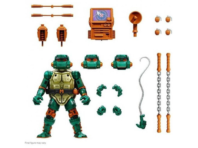 Super7 Teenage Mutant Ninja Turtles ULTIMATES! Wv7 Warrior Metalhead Michelangelo (TMNT) - UL-TMNTW07-MTH-03