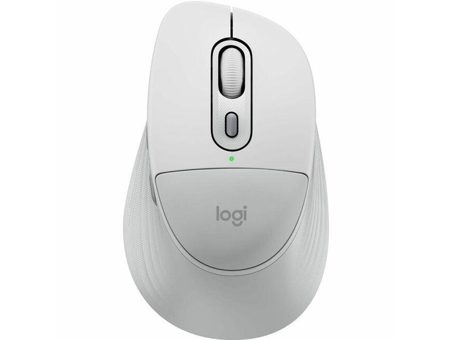 Logitech Signature Comfort Plus M850 L Wireless Mouse, Bluetooth Mouse with Palm Cushion, Silent Clicks, Off-white - PC, Mac - Optical - Wireless -...