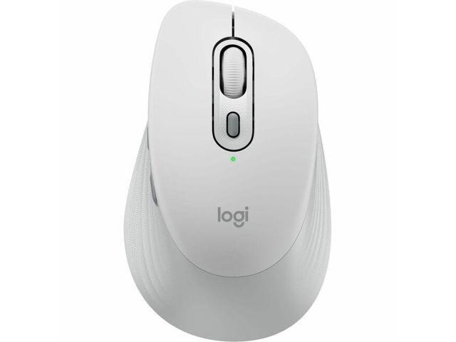 Logitech Signature Comfort M840 L Wireless Mouse, Bluetooth Mouse with Silent Clicks, SmartWheel, Customizable Buttons, Off-white - PC, Mac -...