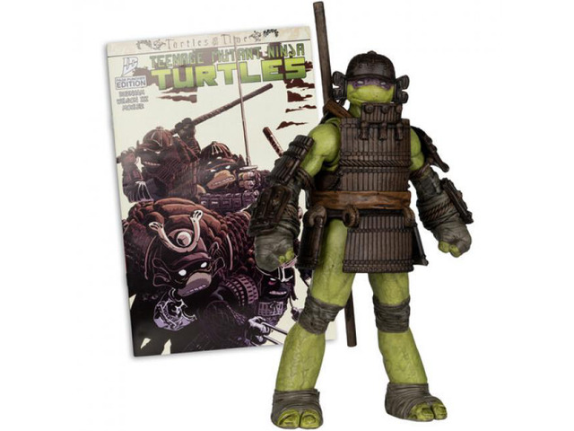 McFarlane Toys Teenage Mutant Ninja Turtles Page Punchers Donatello 5in Action Figure with Turtles in Time Comic - 11367