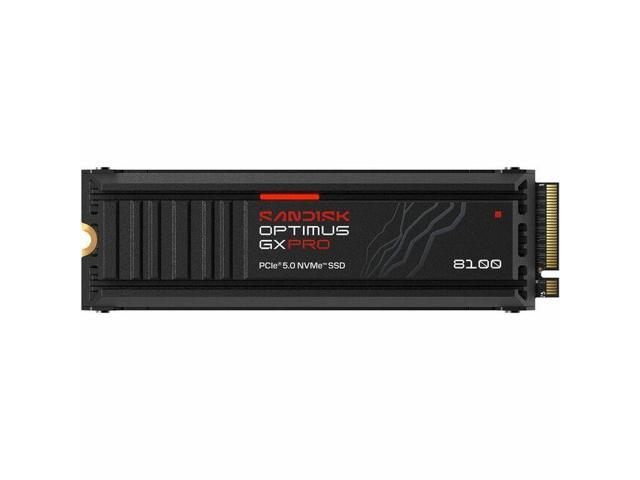 SANDISK 8TB Optimus GX PRO 8100 PCIe 5.0 x4 M.2 2280 NVMe SSD with Heatsink - SDSP82800TAH-000E0 Storage