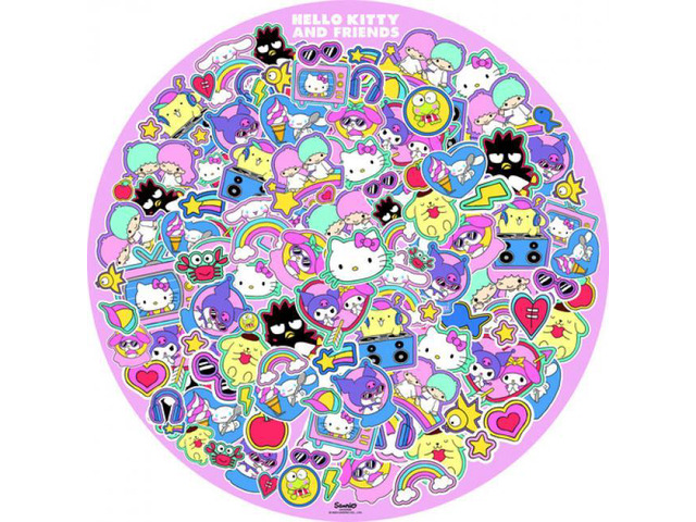 HELLO KITTY 500 PIECE ROUND PUZZLE