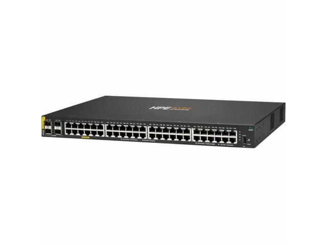 Aruba CX 6000 48p 10M/100M/1G Class4 PoE 4p SFP 1G 370W Switch 48 Ports - Manageable - Gigabit Ethernet - 4 SFP Slots - 439 W Power Consumption -.