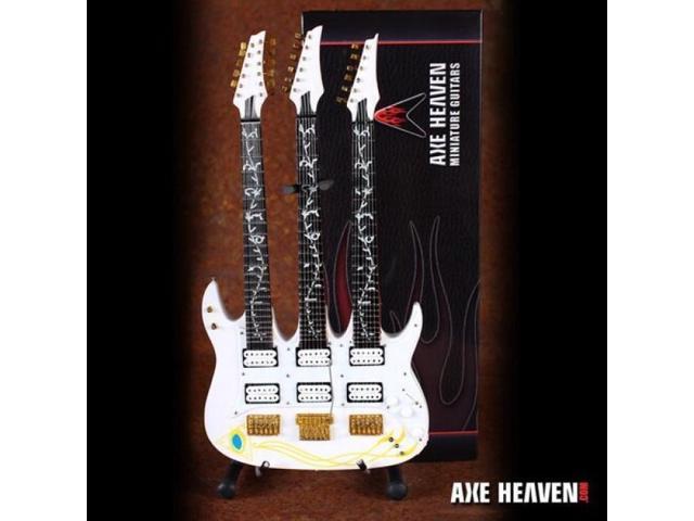Axe Heaven Steve Vai Signature JEM Triple-Neck W/ Seeing Eye Pyramid Mini Guitar Replica Collectible SV-202