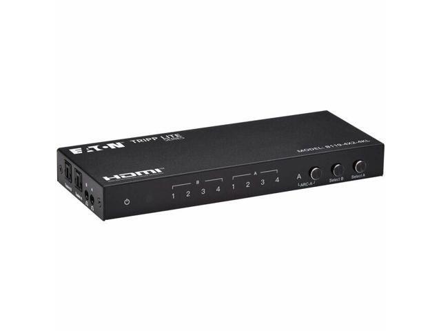 Tripp Lite series B119-4X2-4KL 4x2 HDMI Matrix Switch/Splitter - 4096 x 2160 - 4K - 1080p2 x 2 - Digital Signage, Display, Notebook, Gaming.
