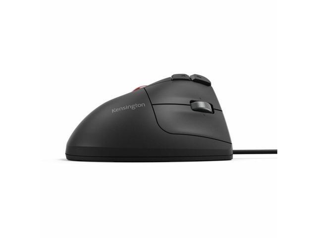 Kensington Pro Fit Ergo TB675 Vertical Wired Trackball - Ergonomic Thumb-Operated Trackball - PC, Mac - Optical - Cable - Black - USB Type C, USB...