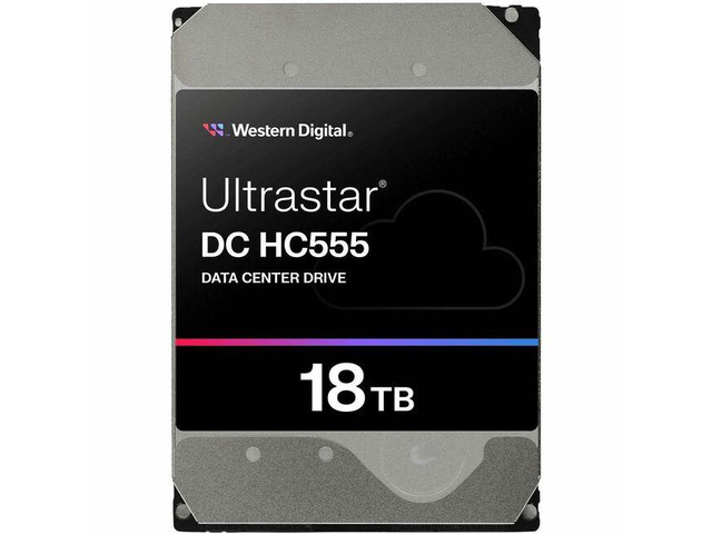 Western Digital Ultrastar WUH722018CL5204 18 TB Hard Drive - 3.5' Internal - SAS - Energy-assisted Magnetic Recording (EAMR) Method - 7200rpm -...