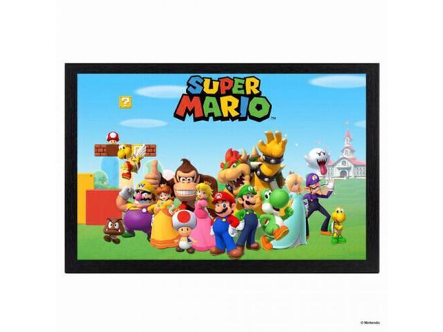 Super Mario - Group Lineup 11x17 Framed Gel Coat