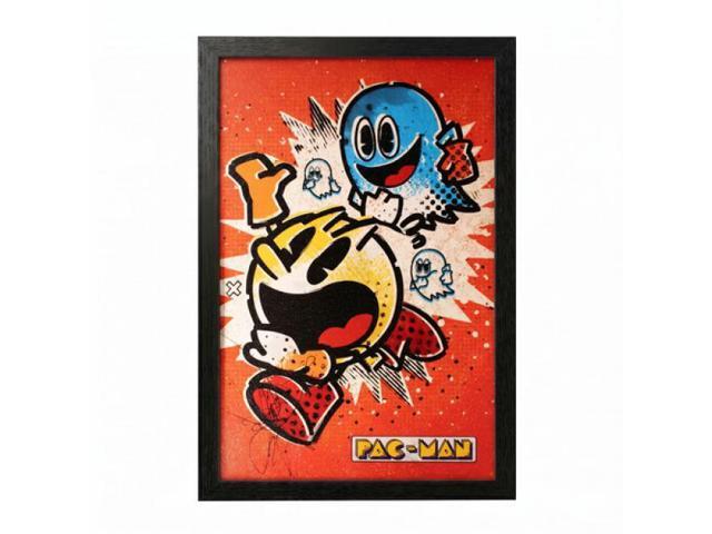 Pac-Man - Vintage Ghost Evade 11x17 Framed Gel Coat