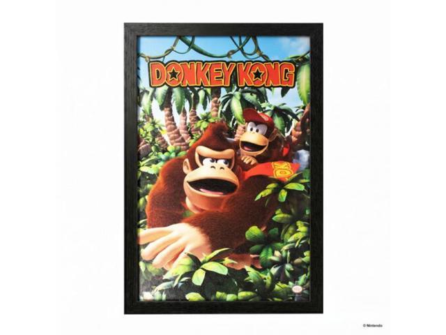 Donkey Kong - DK & Diddy 3D Jungle - 11x17 Framed Gel Coat