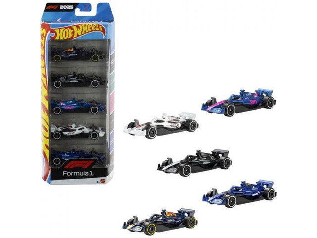 Mattel - Hot Wheels Formula 1 5-Pack