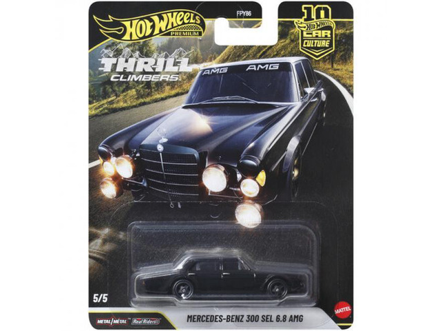 Mattel - Hot Wheels Premium: Thrill Climbers Mercedes-Benz 300 Sel 6.8 AMG