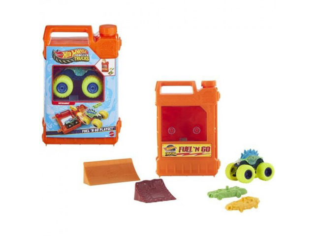 Mattel - Hot Wheels Monster Trucks Stunt N' Go Fossil Fuel Playset