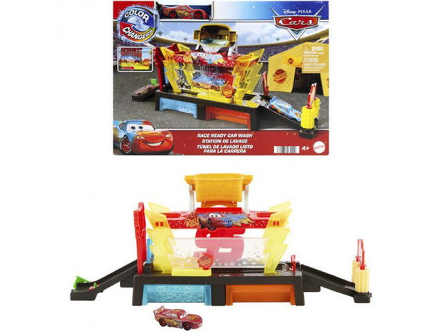 Mattel - Disney and Pixar Cars Color Changers Race Ready Car Wash Playset