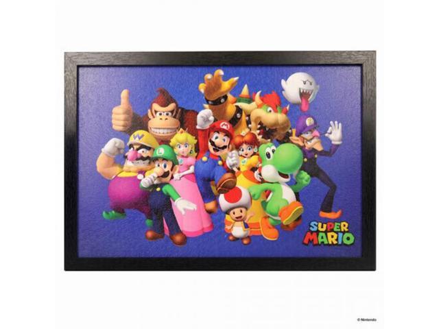 Super Mario - Group 11x17 Framed Gel Coat
