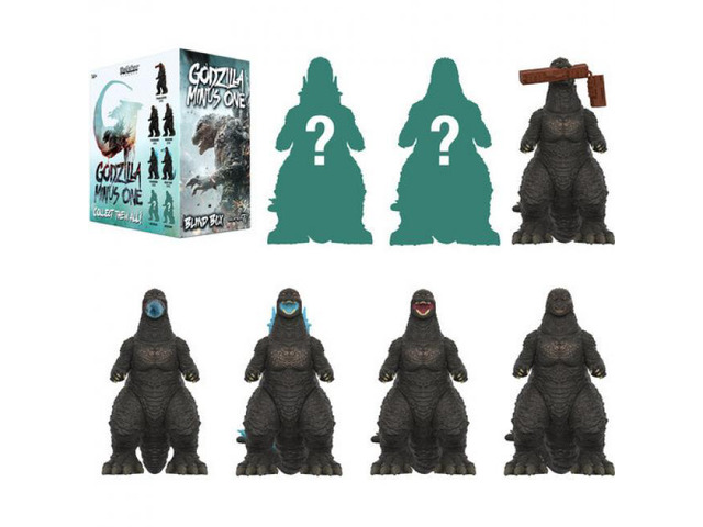 Super7 Toho Reaction Blind Box Wv8 Godzilla Minus One 12pc Flat - BB-TOHO-11483
