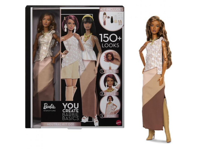 Mattel Barbie Signature You Create Barbie Basics Neutral Kit 001 - JJX35