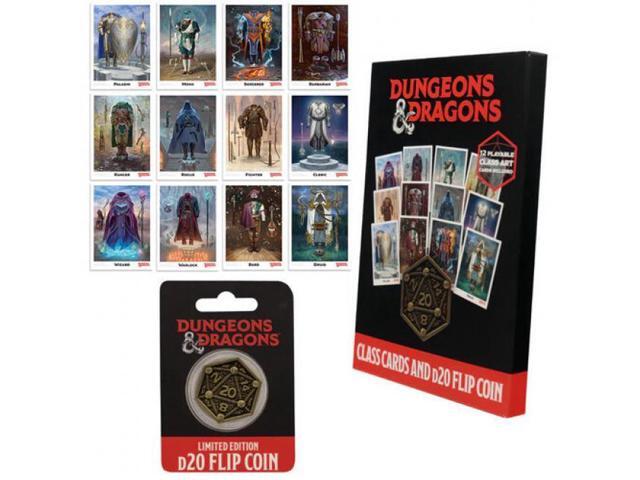 Dungeons & Dragons - Class Cards and D20 Flip Coin
