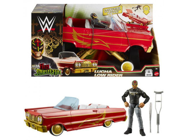 WWE Lucha Low Rider Car with 6' Main Event Action Figure
