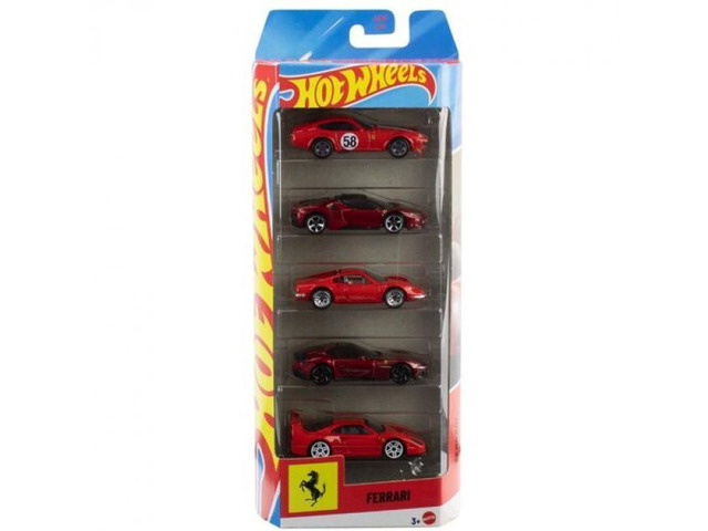 Mattel - Hot Wheels 5-Pack Ferrari